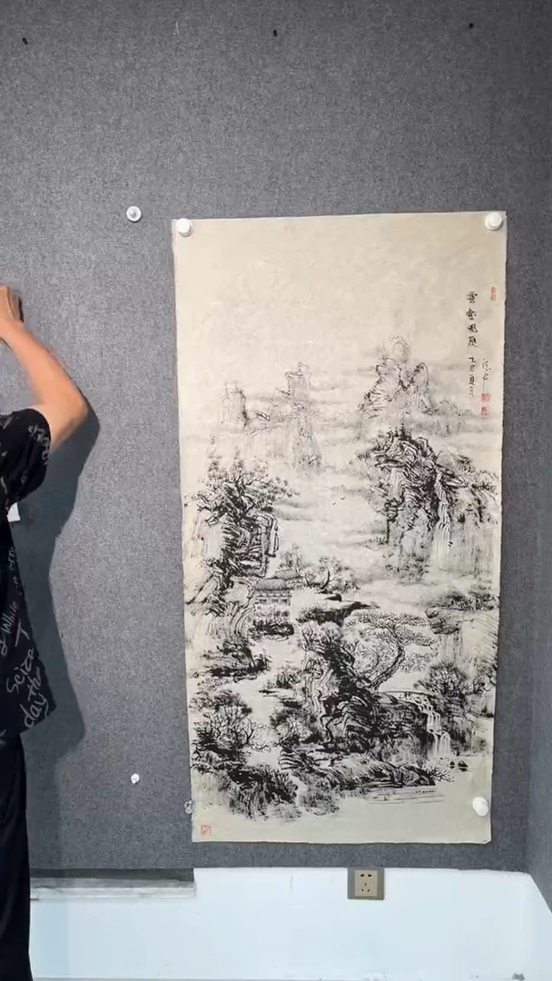 国画黄德中老师四尺