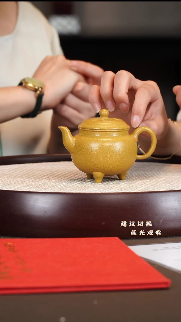 茶壶紫砂时顺华 大彬如意 老段泥 160cc