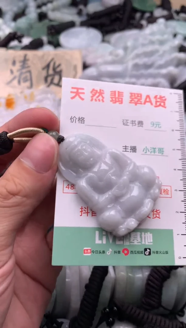 翡翠未镶嵌吊坠(不含链)1