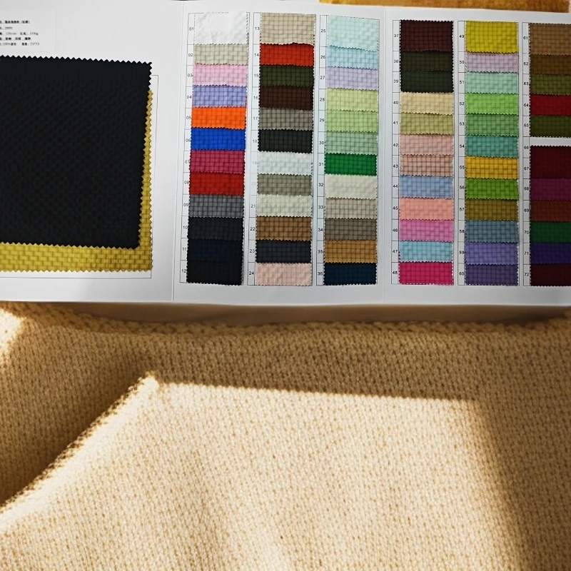 涤纶隐条泡泡格2889面料