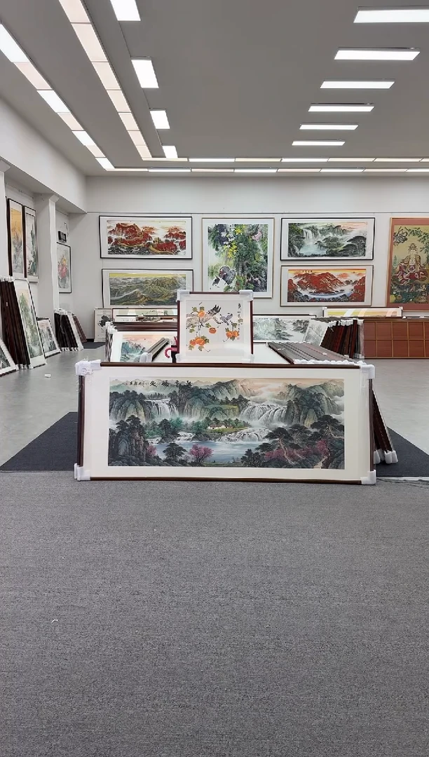 国画手绘 聚宝福地 219*88