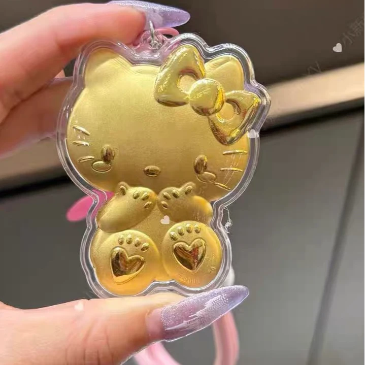 ZOCO新款KT猫黄金挂件钥匙扣可爱卡通手机挂件送女友情人节日礼物