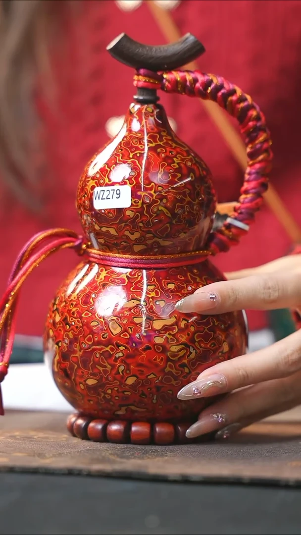 【闪购商品】WZ279漆艺酒葫芦不包手串及旋转底座