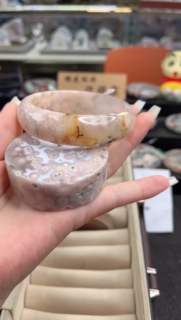 石英质玉手镯未镶嵌63圈口 （赠品镯心）3009302