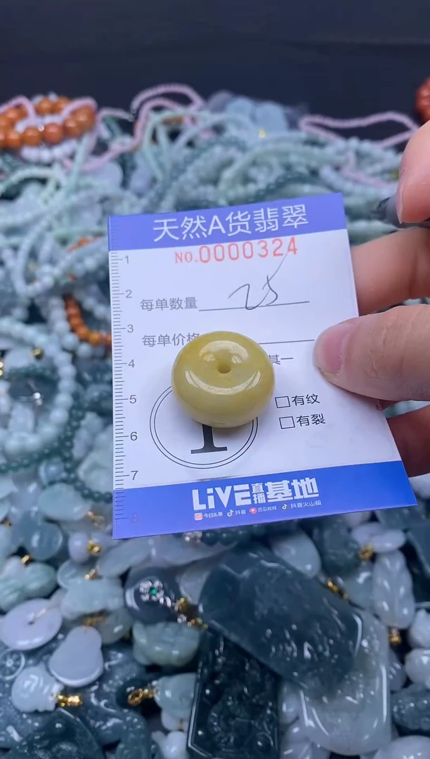 颈饰未镶嵌翡翠天然A货翡翠000324