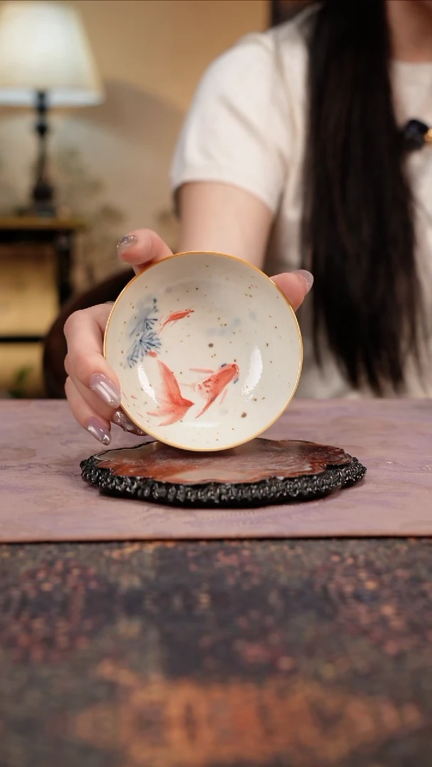 杯景德镇陶瓷杯碗柴烧多人