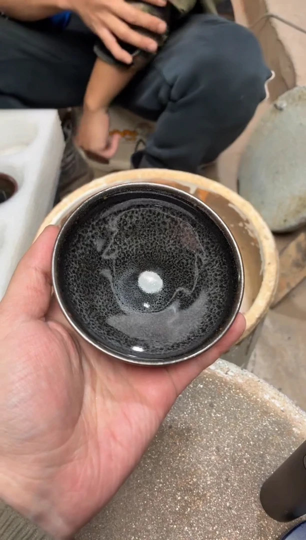 茶盏真柴烧建盏换点柴火