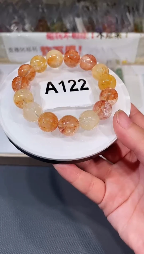 未镶嵌手链水晶A122 胶花 14+