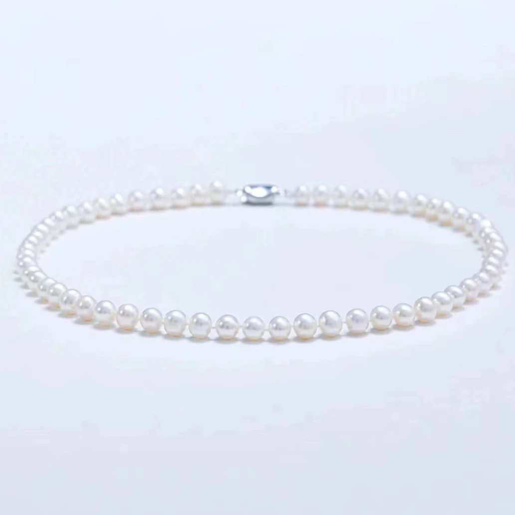 【无核小‘天女’】淡水无核时尚气质百搭珍珠项链6-8mm