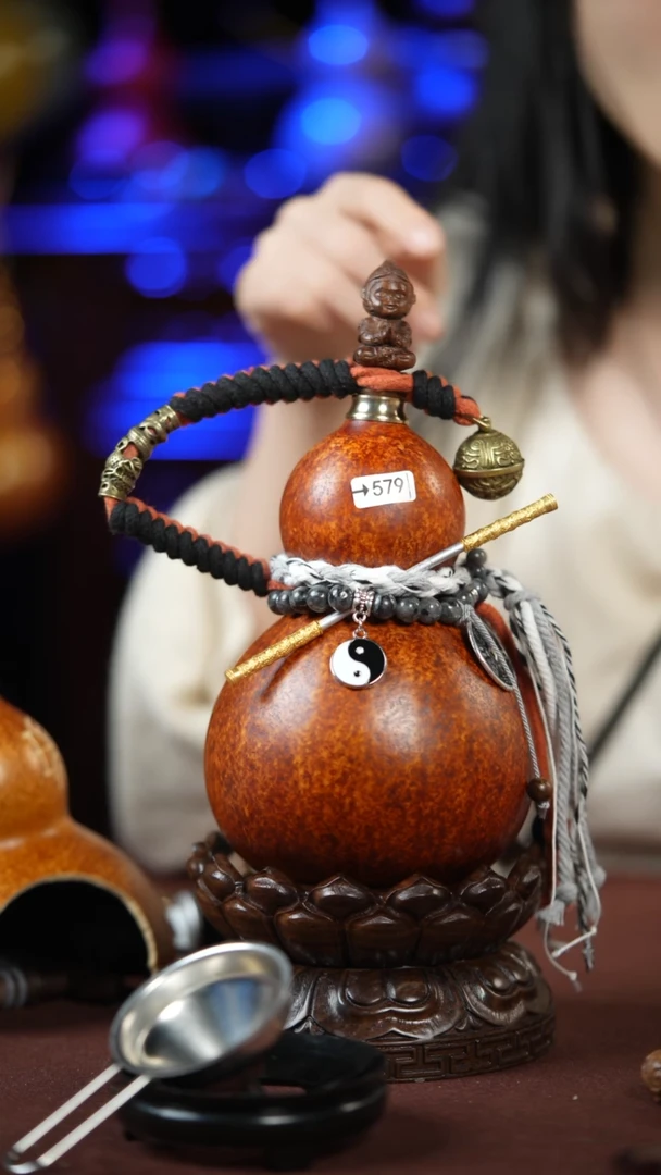 【闪购商品】579号500ml左右的非遗漆器酒葫芦