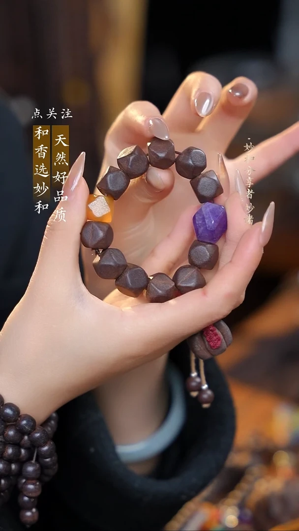 泥塑次第花开唐八棱单圈设计款手串1.6左右（12颗）