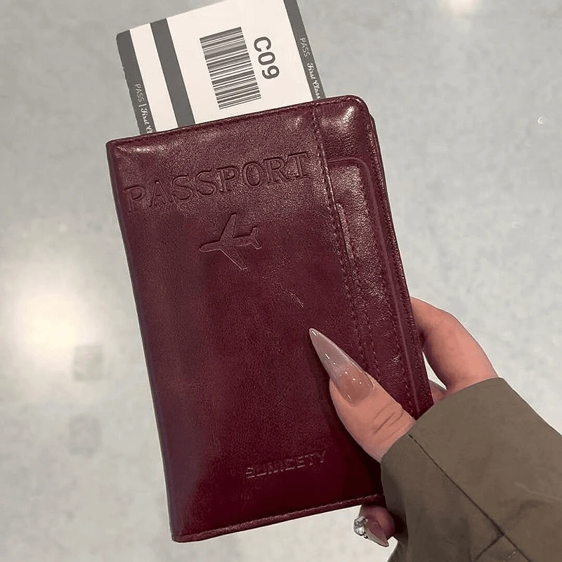 新款RFID防盗机票护照收纳多功能保护套证件出国旅行卡包钱包票夹