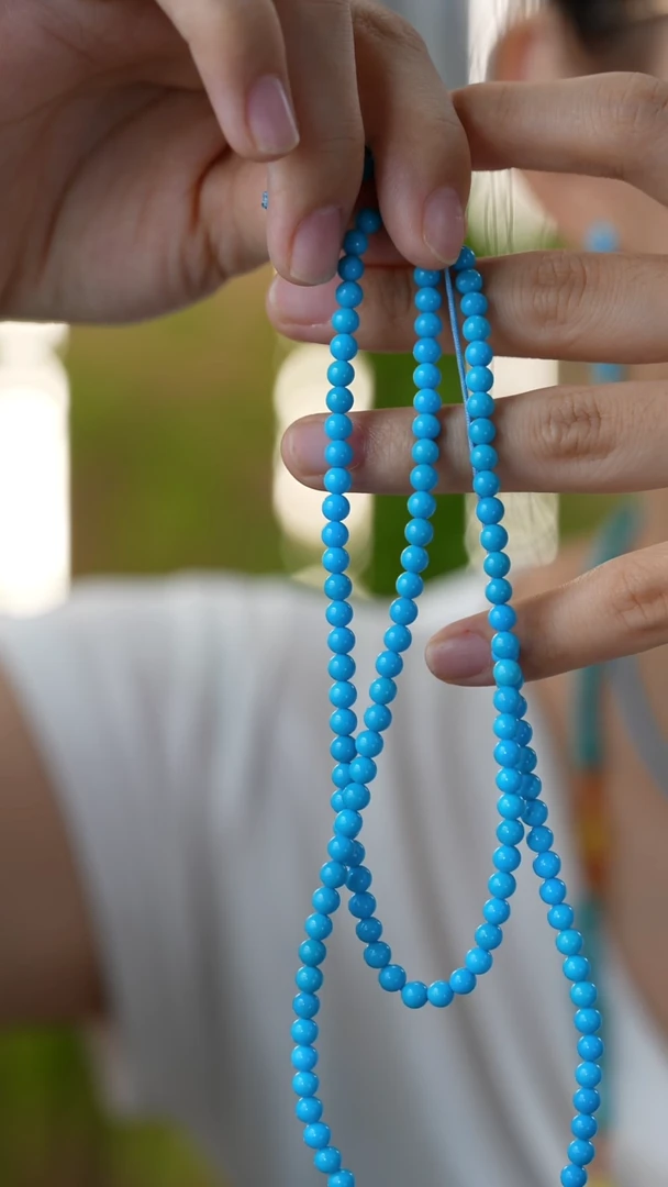 未镶嵌绿松石颈饰秒拍号6