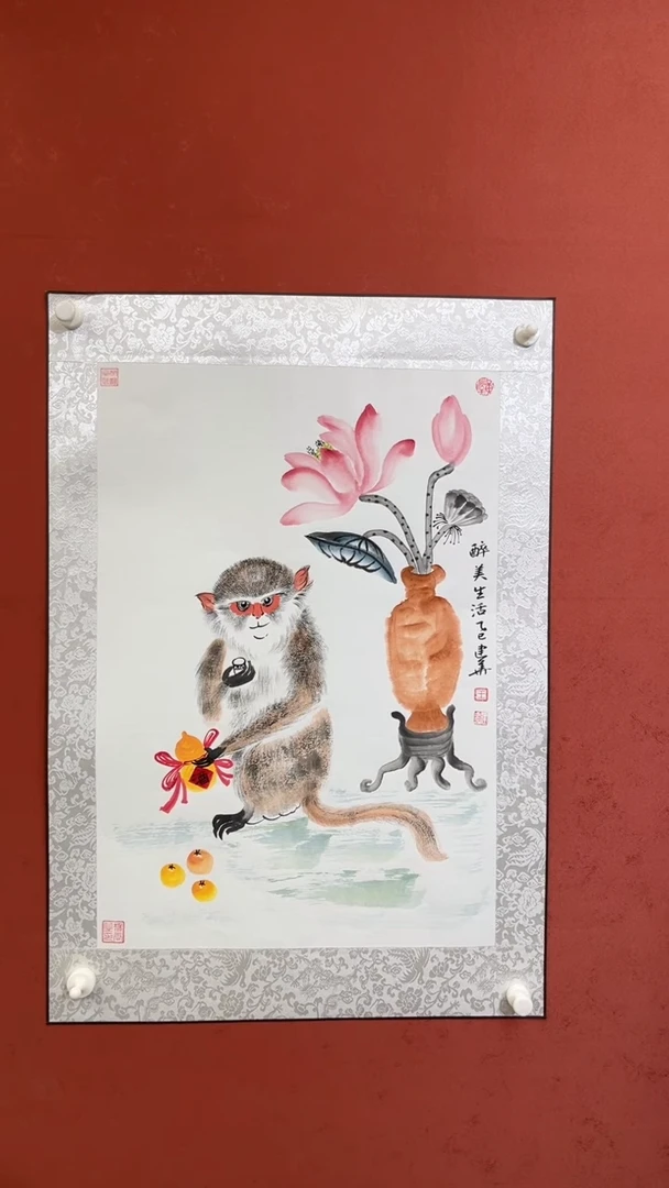国画老师现场创作  5