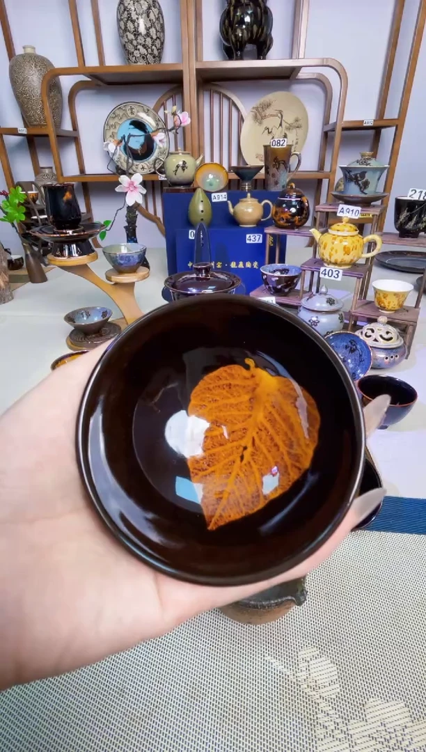 【特价五折菩提叶】非遗大师手工高温瓷特价款