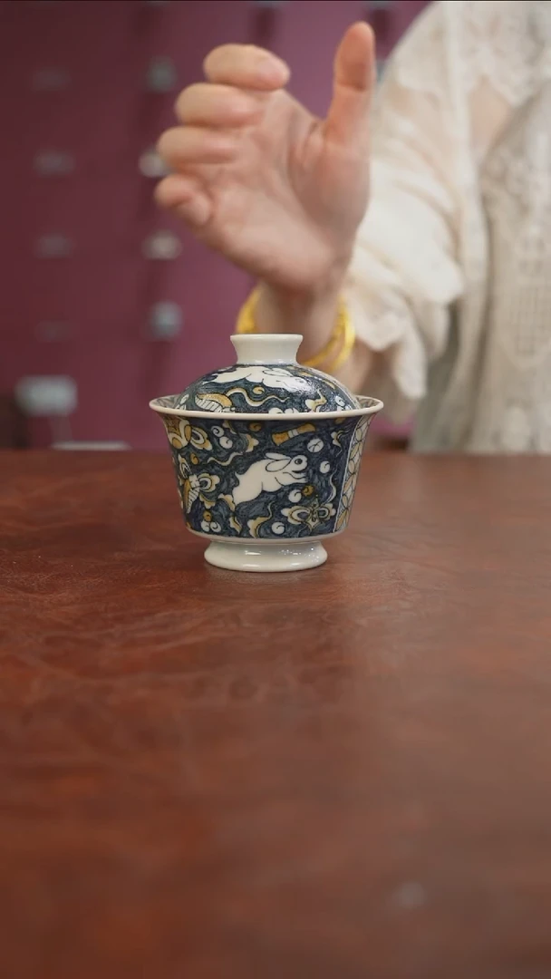 杯景德镇陶瓷杯碗柴烧多人V48