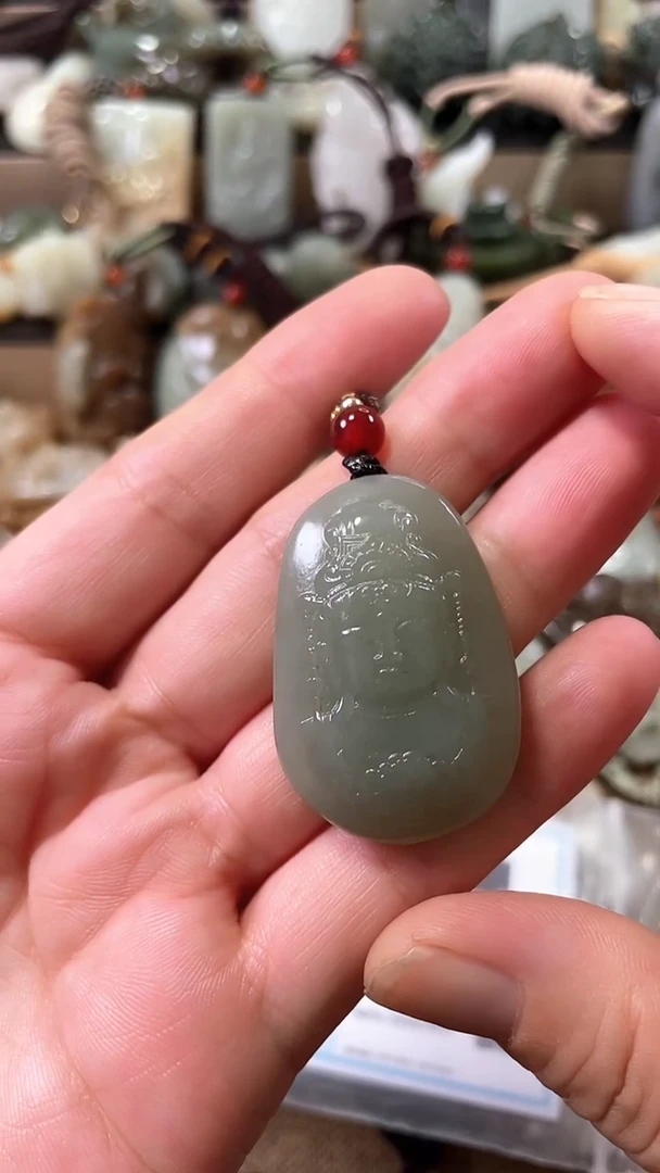 和田玉未镶嵌挂件0025