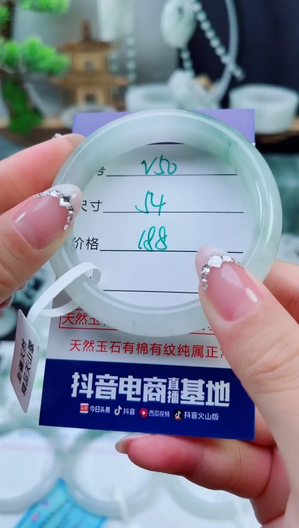未镶嵌手镯石英质玉（天山翠）50