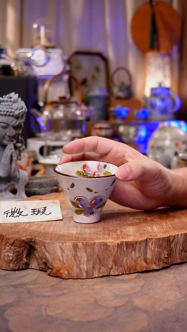杯子蓝莓手工手绘手工手绘