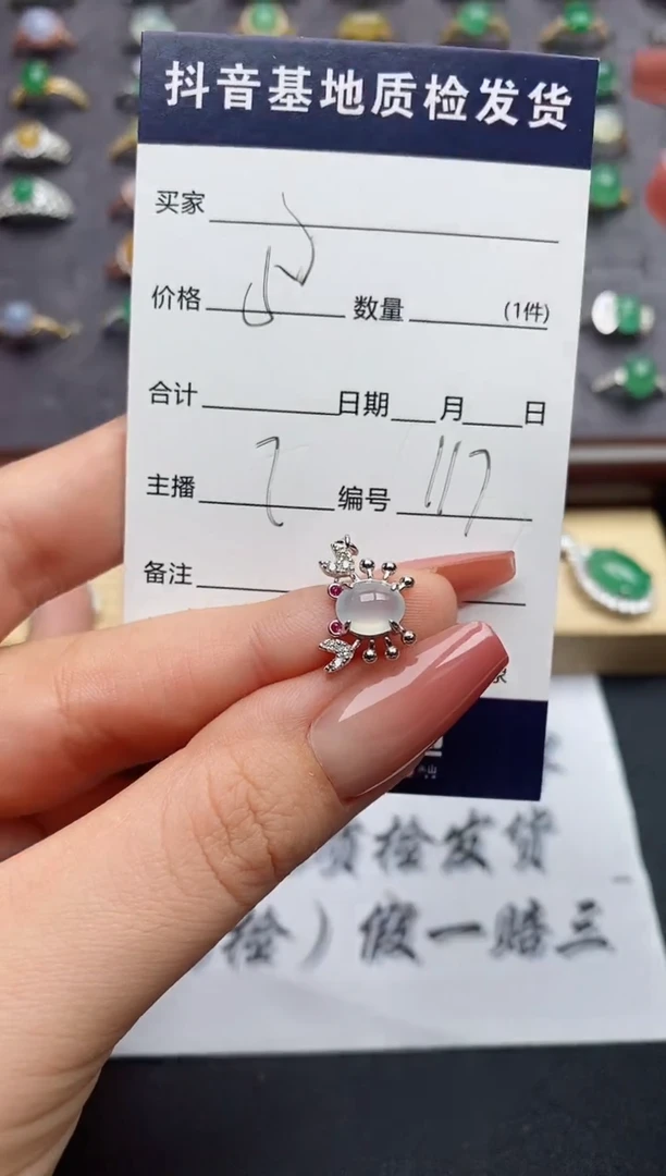 翡翠银S925镶嵌颈饰........