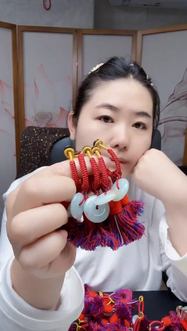 颈饰未镶嵌翡翠翡翠平安扣1号包挂钥匙扣多样性发货