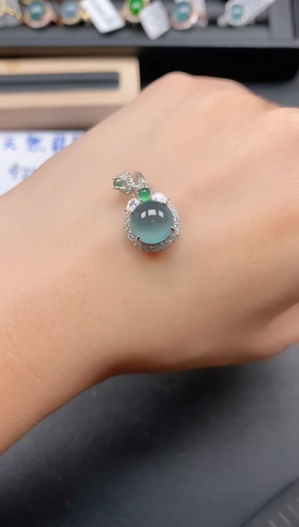 银S925镶嵌戒指翡翠11111