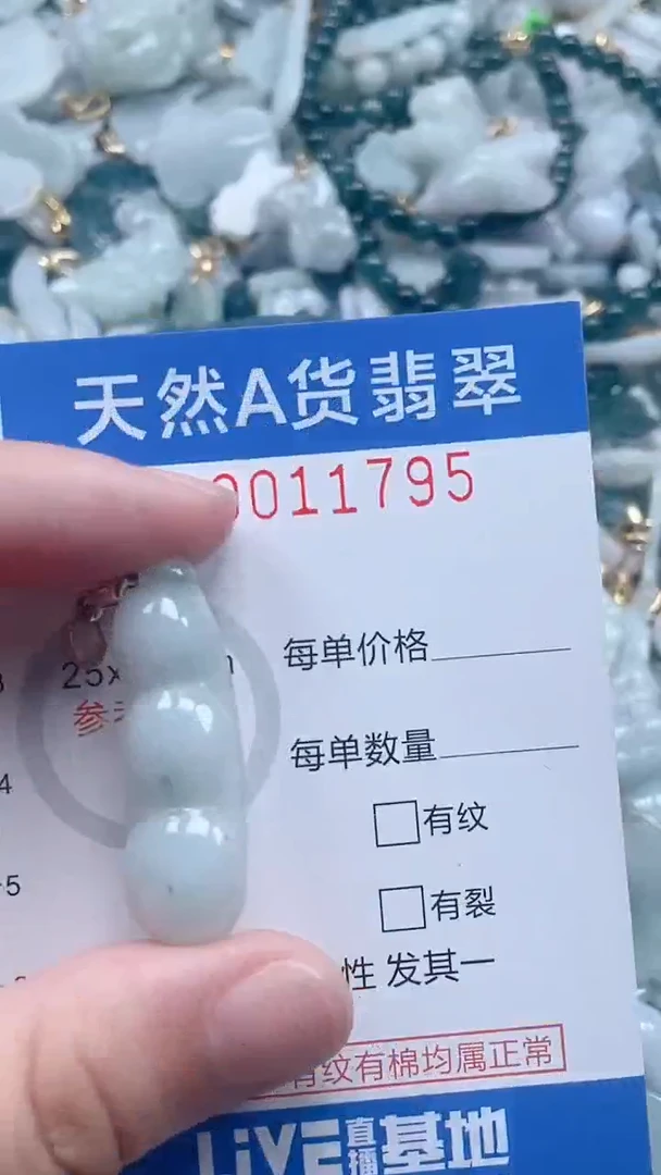 翡翠未镶嵌吊坠(不含链)1