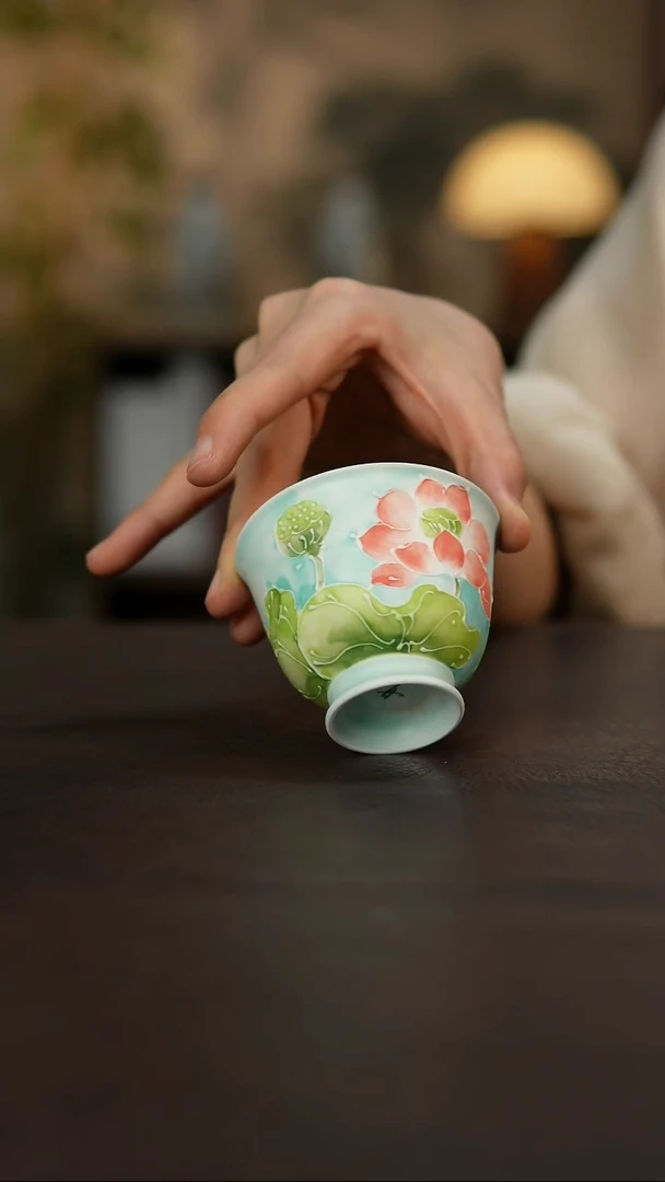 杯景德镇陶瓷杯碗柴烧多人