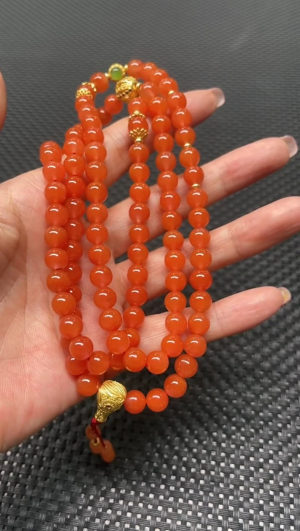 【闪购商品】南红玛瑙未镶嵌项链多样性发1件