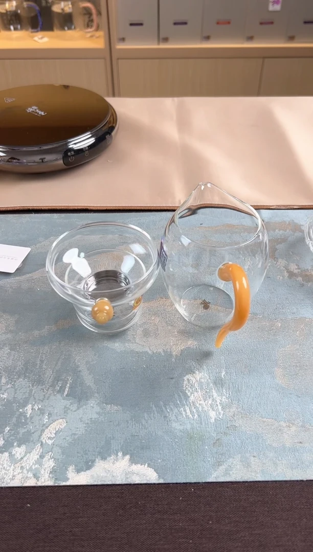 禾器 怡然茶海+奉珠茶漏（金玉色）
