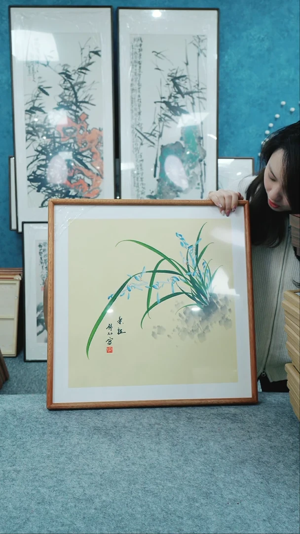 【闪购商品】国画50*50舒心老师花鸟