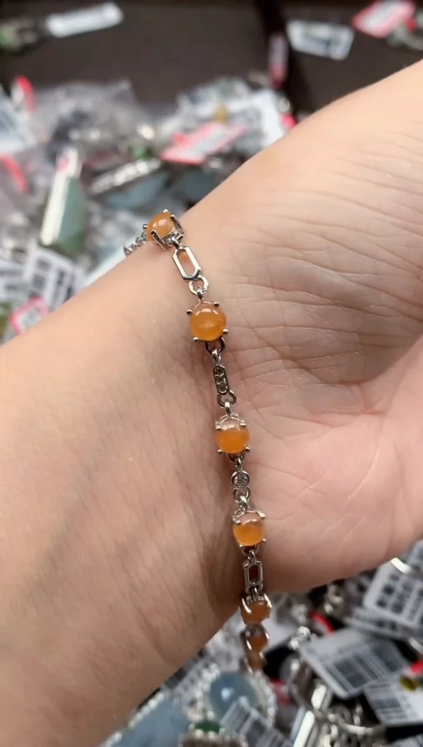 银S925镶嵌戒指翡翠天然A货缅甸翡翠
