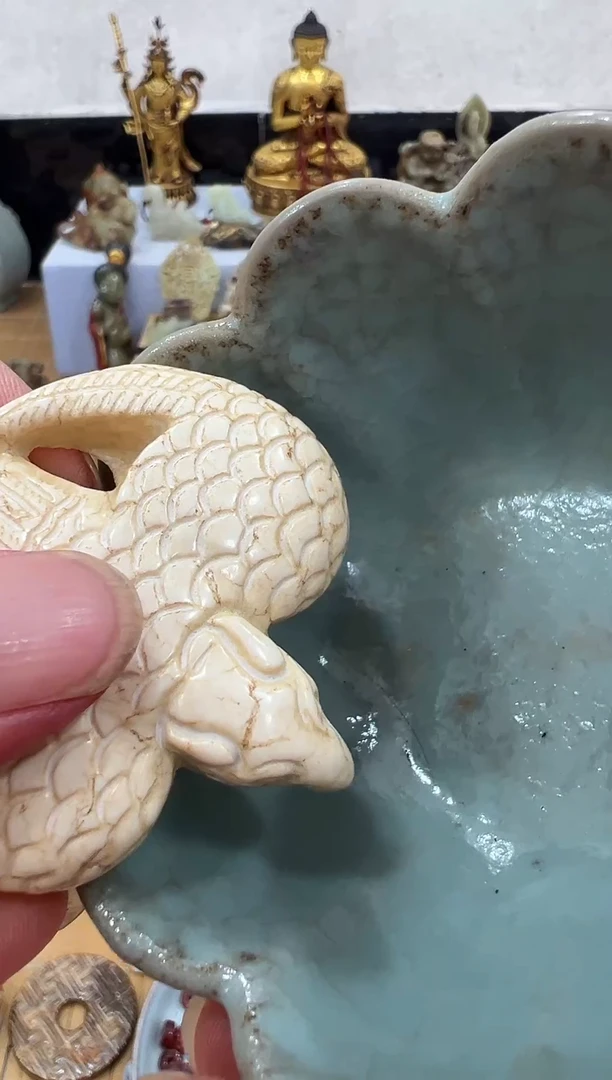 瓷片手工，手绘，陶瓷