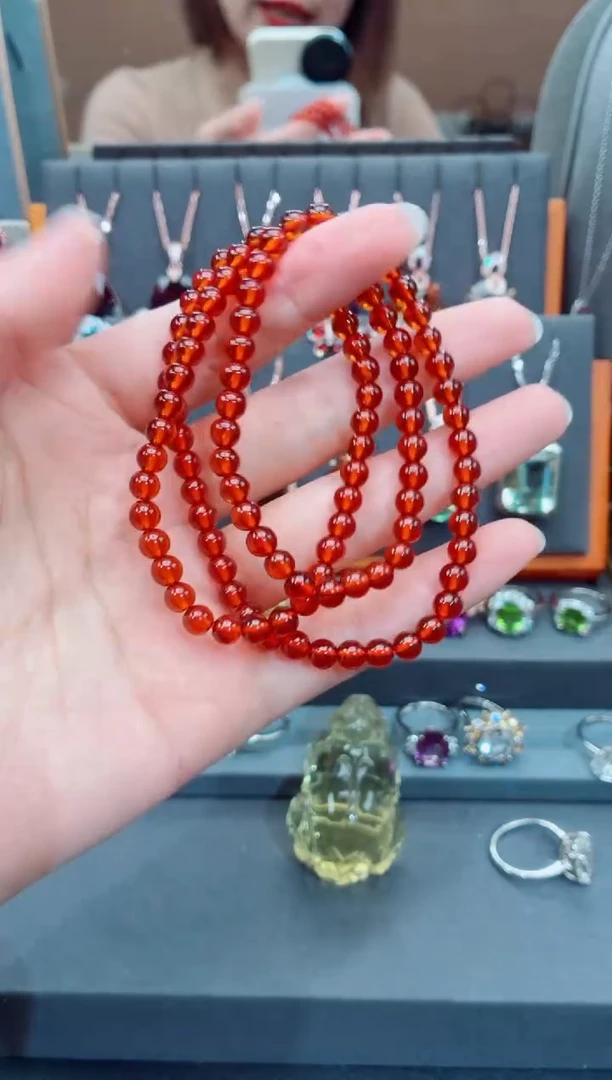 未镶嵌手串石榴石石榴石手串