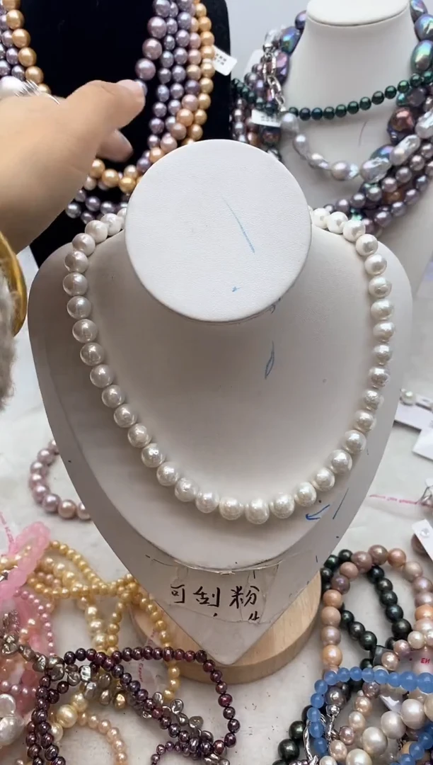 【闪购商品】淡水珍珠颈饰钛钢132