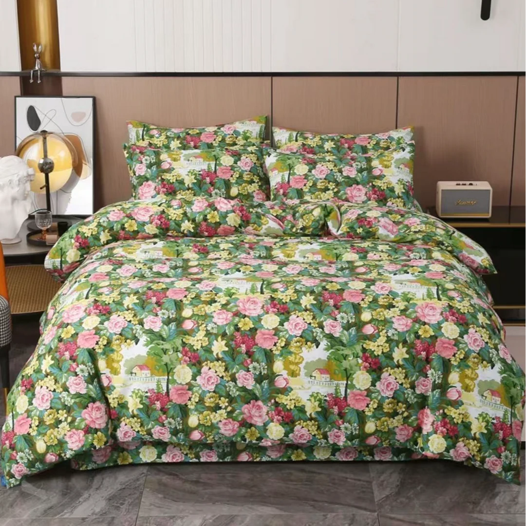 2025新款莫奈花园贵族轻奢四件套