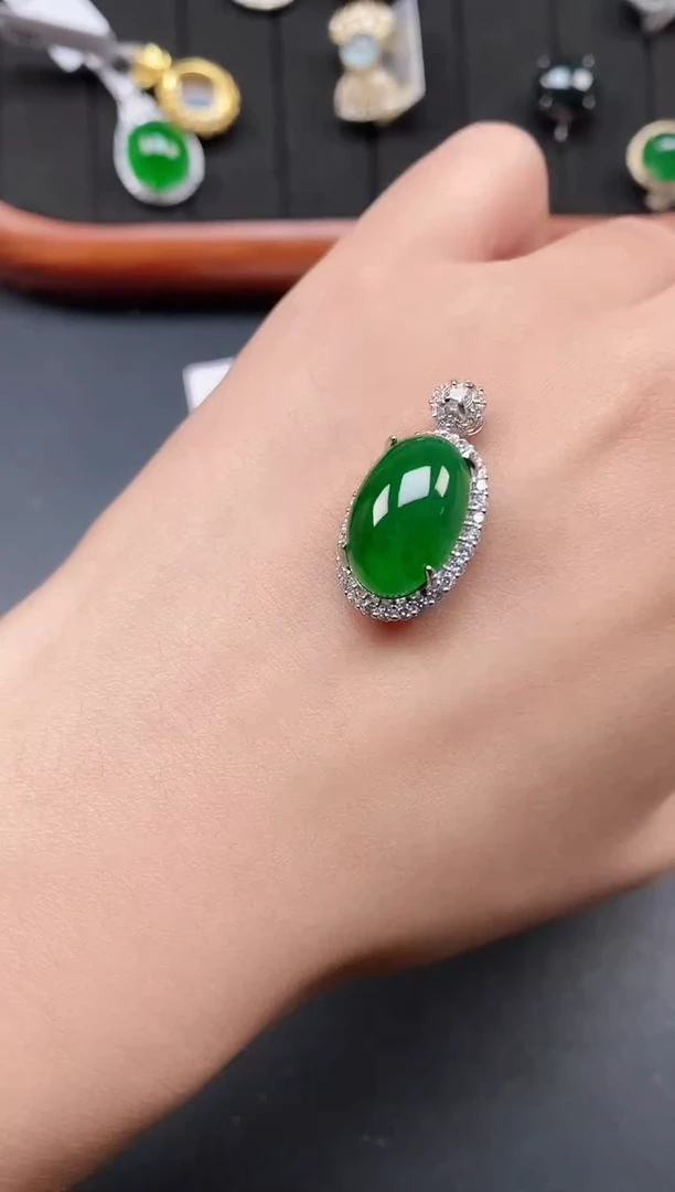 银S925镶嵌戒指翡翠111111