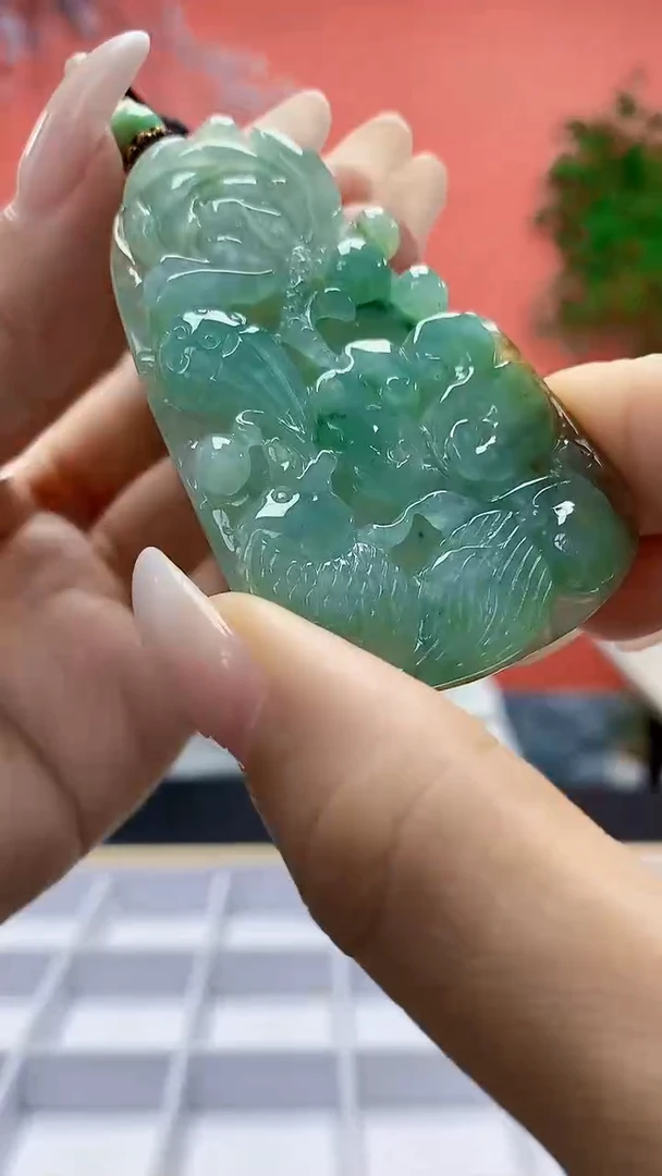 未镶嵌定制翡翠4898ty-毛货挂件31