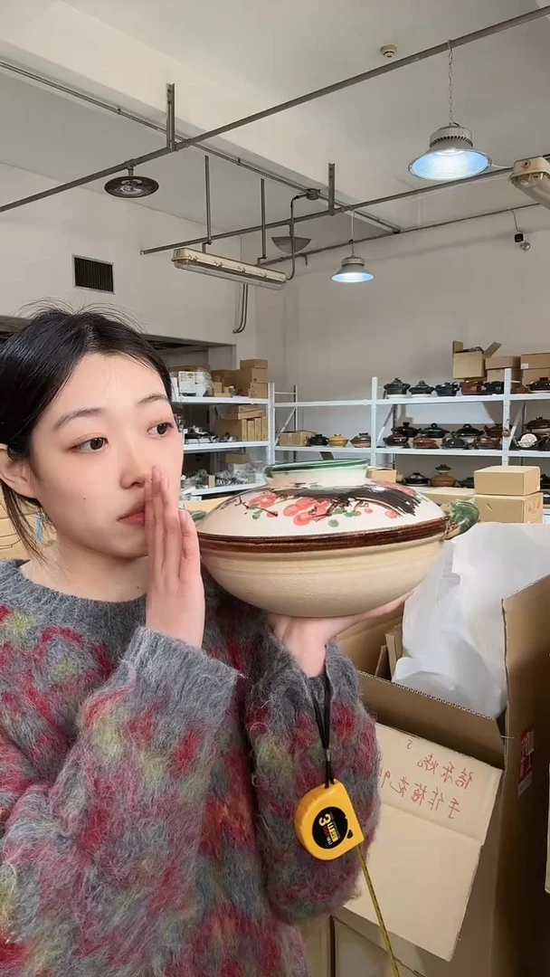 【闪购商品】1信乐烧 手作梅花9号土锅