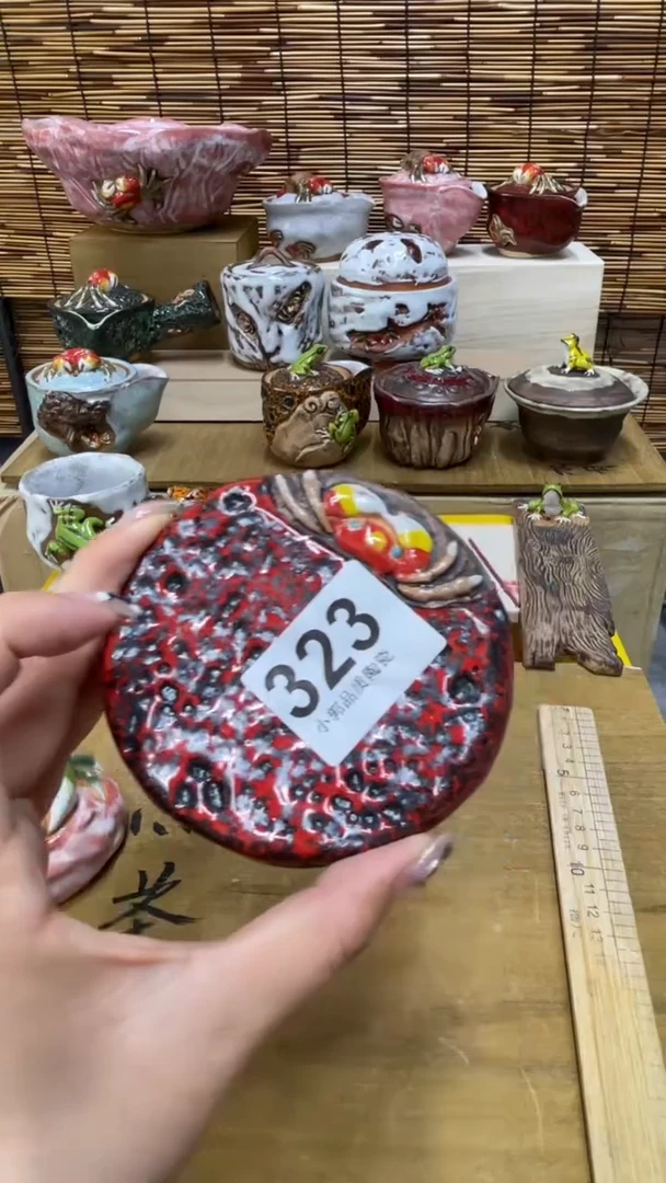 天**空323精美粗陶手工柴烧