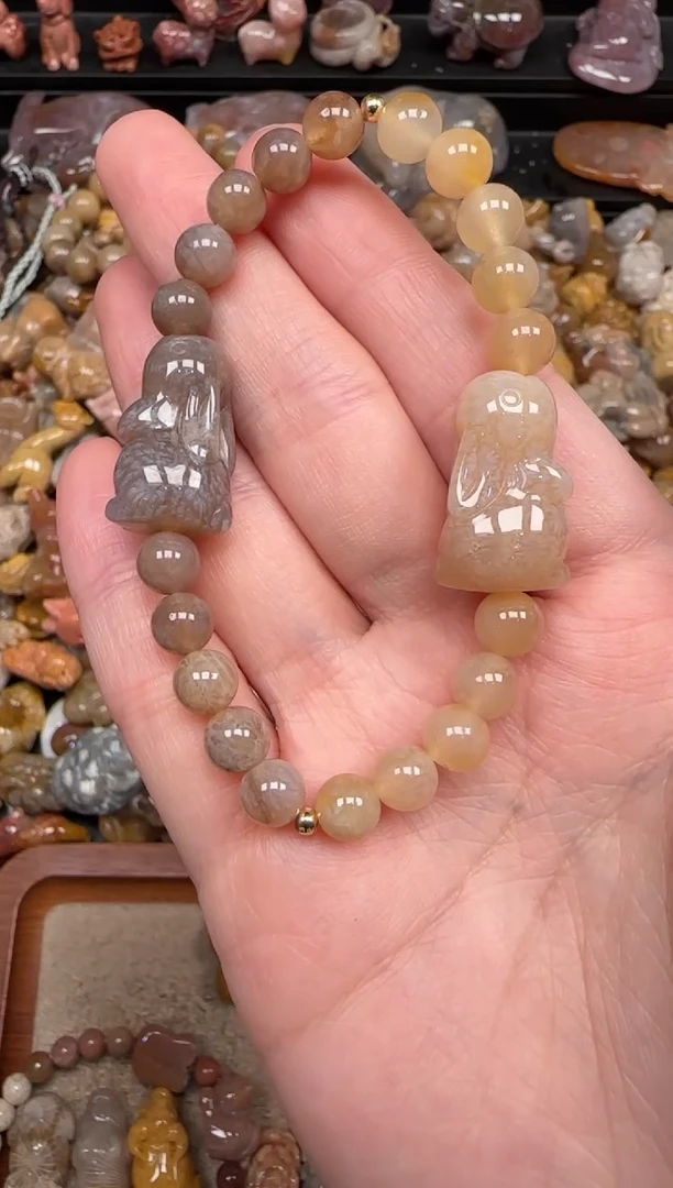 硅化珊瑚（珊瑚玉）未镶嵌颈饰126