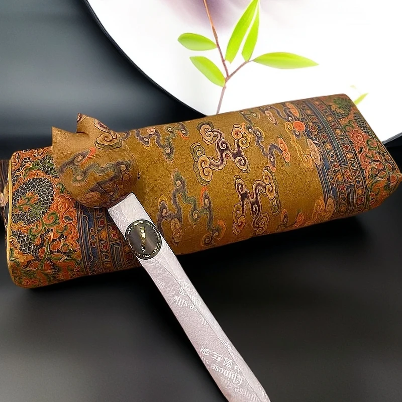 【熹宸香云纱】香云纱桑蚕丝宫廷风安神助眠花草枕头颈椎枕护颈枕