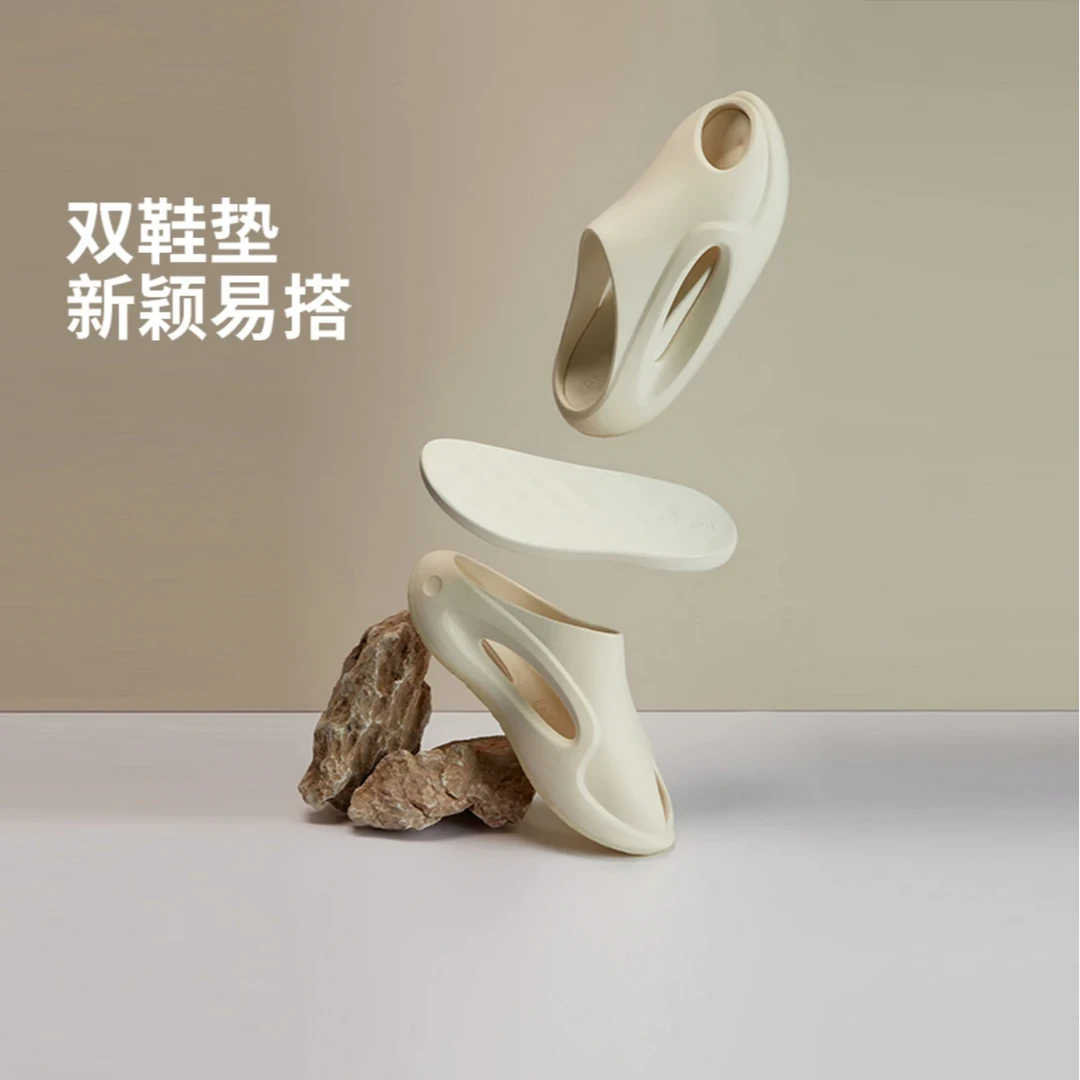 【2025新品】中国李宁云游SLAY 2.0男女夏季镂空凉运动拖鞋AZSV009