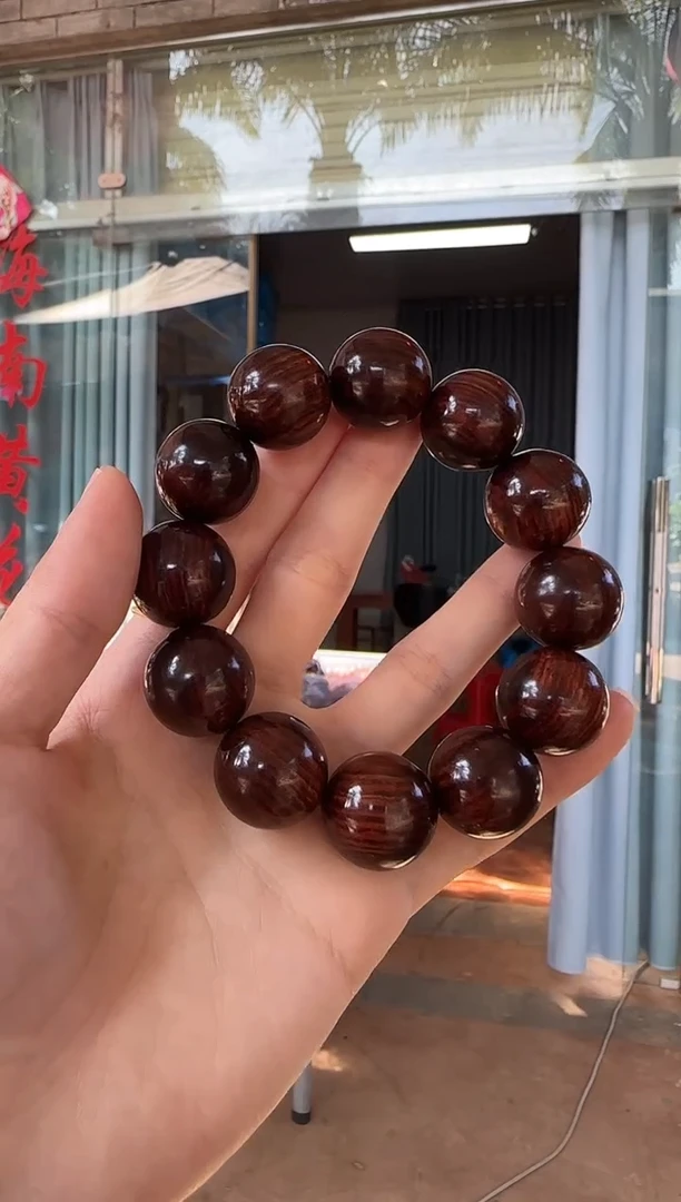 手串/手链黄花梨/降香黄檀海南黄花梨2.0紫油梨顺纹土埋老料