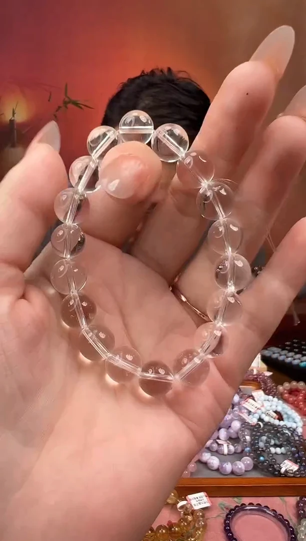 未镶嵌手串水晶不***皮天然水晶白水晶手串手链