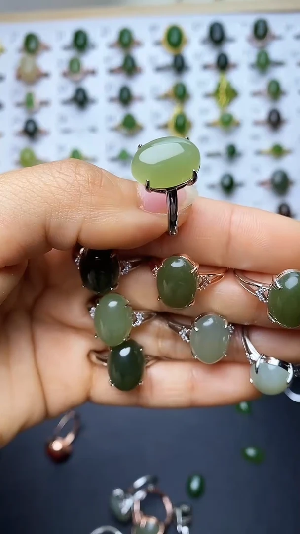 【闪购商品】和田玉戒指未镶嵌1