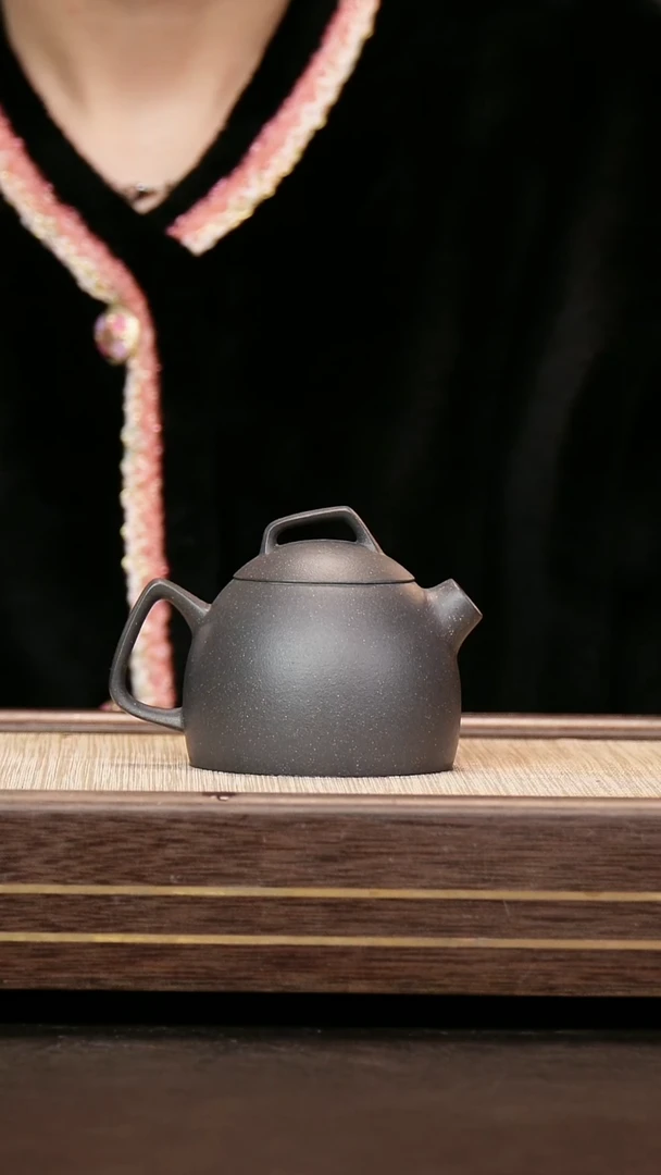 茶壶紫砂天青泥 几何秦权