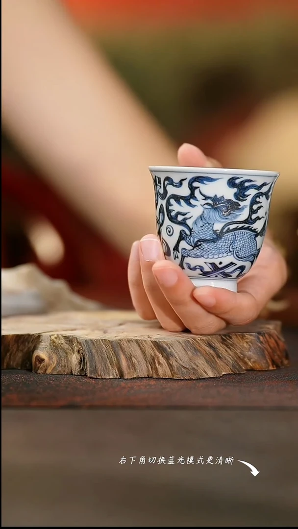 如意堂熊窑麒麟铃铛杯
