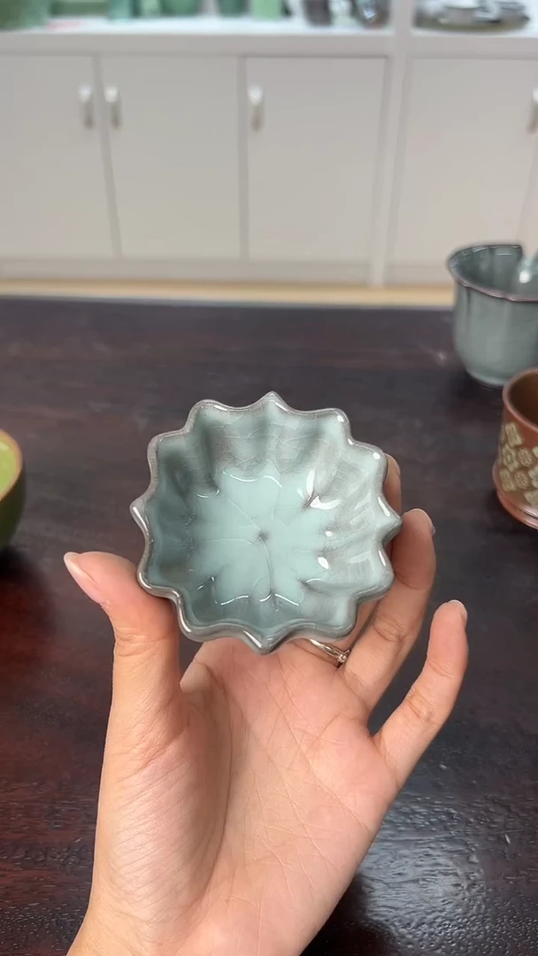 龙泉云间青瓷小米茶器