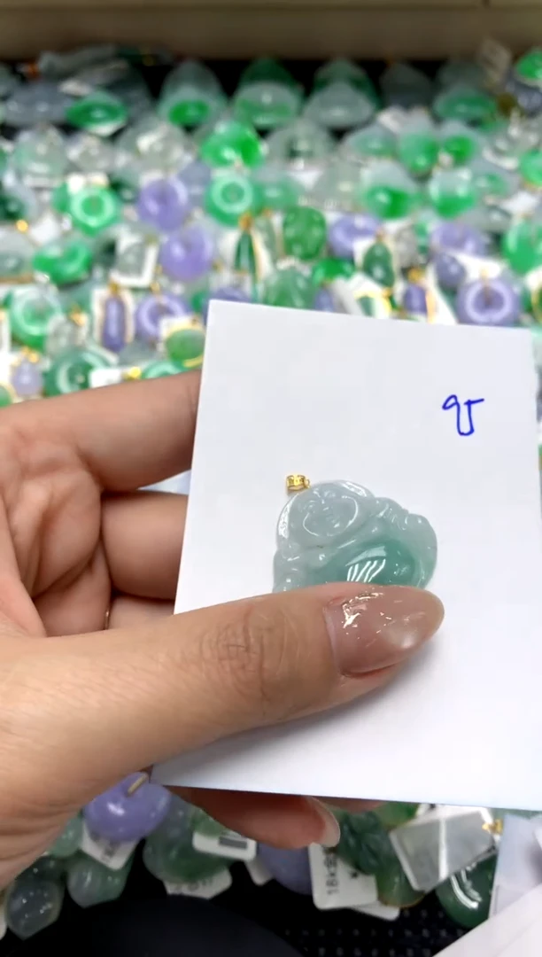 【闪购商品】翡翠颈饰18K金镶嵌1111111111